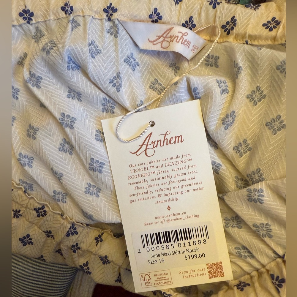 Arnhem June Maxi Skirt in Nautic - Picture 4 of 6